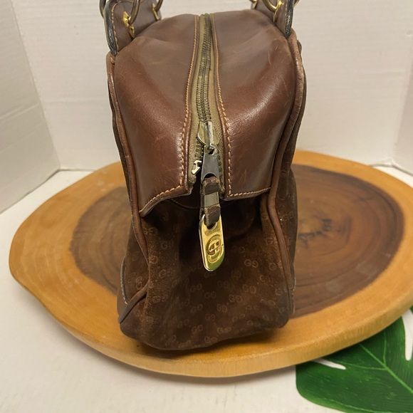 Vintage Gucci Micro Guccisma Leather Tote Bag - Picture 4 of 11